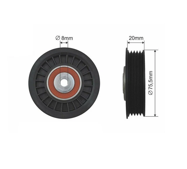 Poulie Tendeur Courroie Pour Audi A4/A6 Skoda Super VW 1.9 Tdi 1999> 2005
