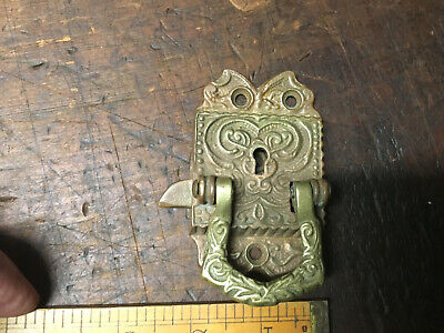 Antique Cast Brass Door/Cupboard Lift Latch Ornate Victorian Door latch 3