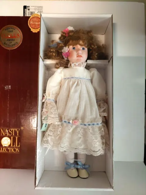 Dynasty Doll Collection AMBER  Porcelain Doll SEALED IN BOX - 16 1/2" Tall