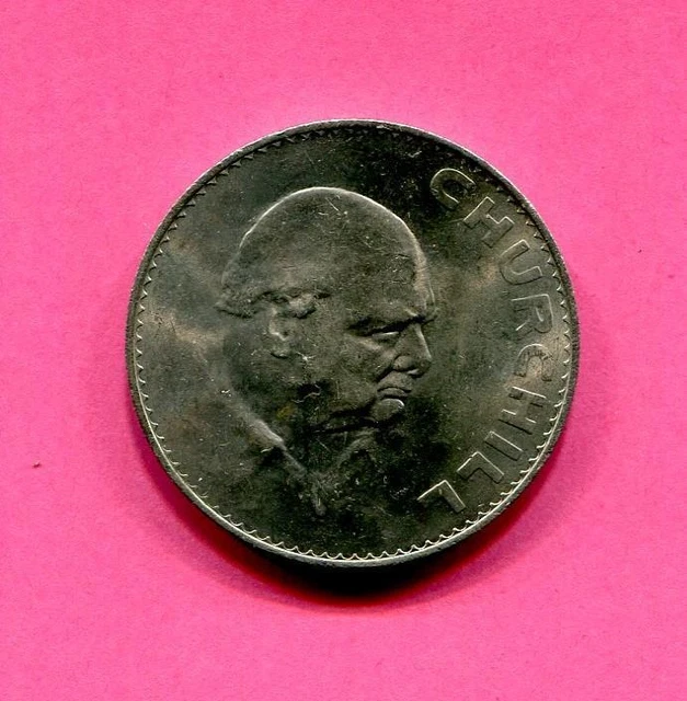 United Kingdom Queen Elizabeth II 1965 Crown Winston Churchill Memorial Coin