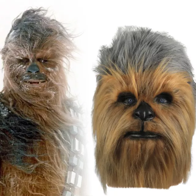 Cosplay Star Wars Chewbacca Full Head Mask Chewie Halloween Masquerade Mask Prop