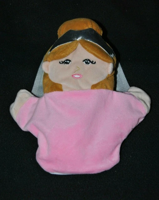 Peluche doudou marionnette princesse MAISONS DU MONDE rose argent gris NEUF