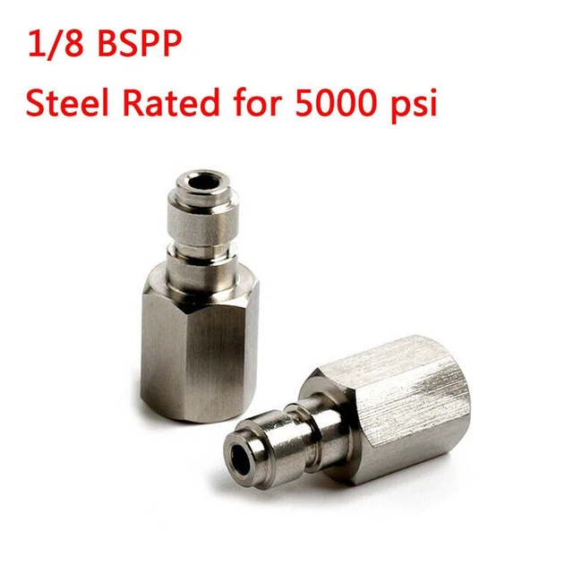 Easy to Install Quick Connect Male 1/8 BSPP Coupler Plug Adapter Robust Design