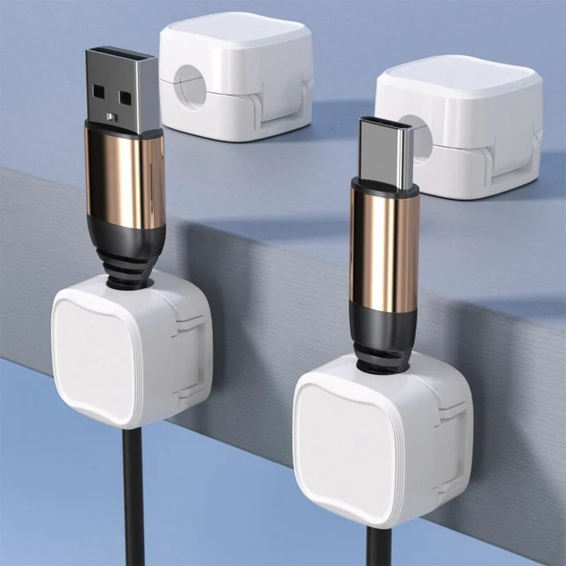 Magnetic Wire Rack 6-PACK MAGNETIC CABLE Clamp Solution; Adhesive Wire Rack Receiver For ...