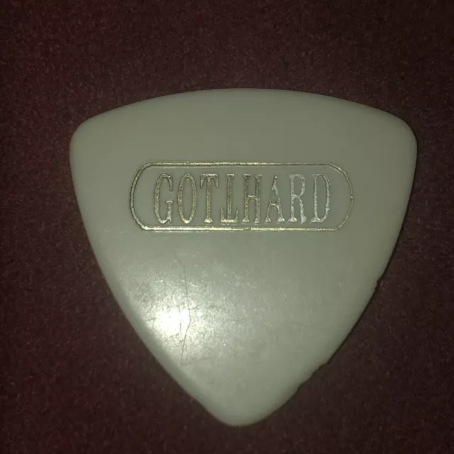 GOTTHARD Leo Leoni 1992 Dial Hard old guitar pick Gitarren-Plektrum stage used