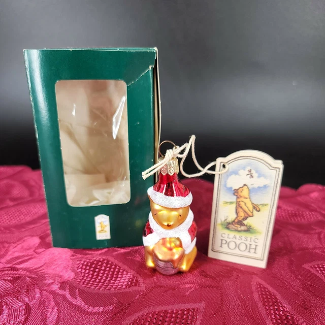 Midwest Classic POOH - Blown Glass Ornament - Classic POOH 3" made in Poland