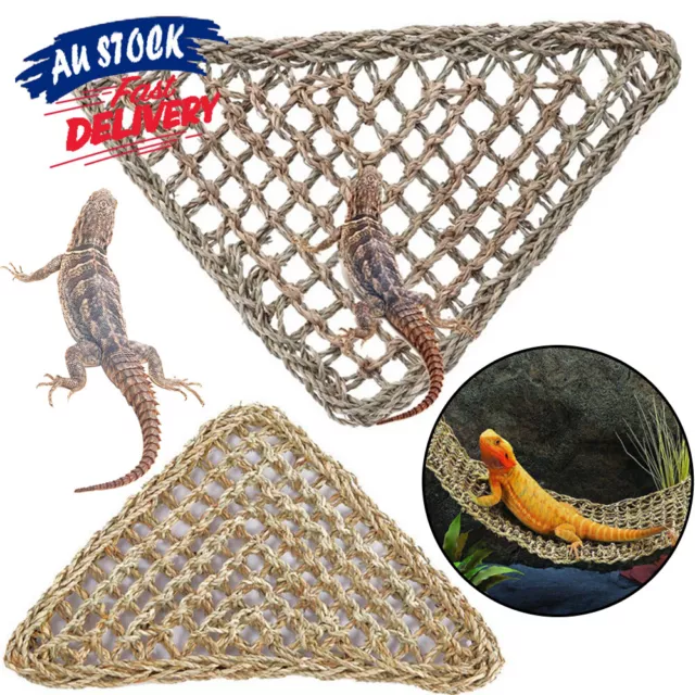 Reptile Hammock Lizard Bearded Lounger Dragon Basking Platform Hanging Swing