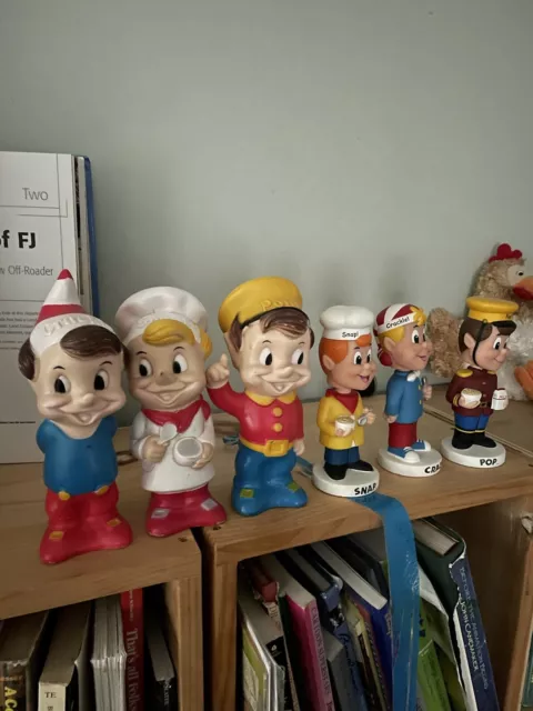 Rice Krispies Lot 3 Bobble heads 3 Statues