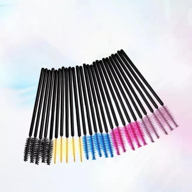 50pcs Multicolor Disposable Mascara Wands Eyelash Eye Lash Brush Makeup