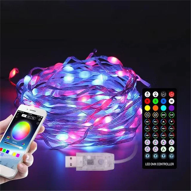 LED String Lights Waterproof Copper Wire Fairy Christmas Garden Outdoor USB
