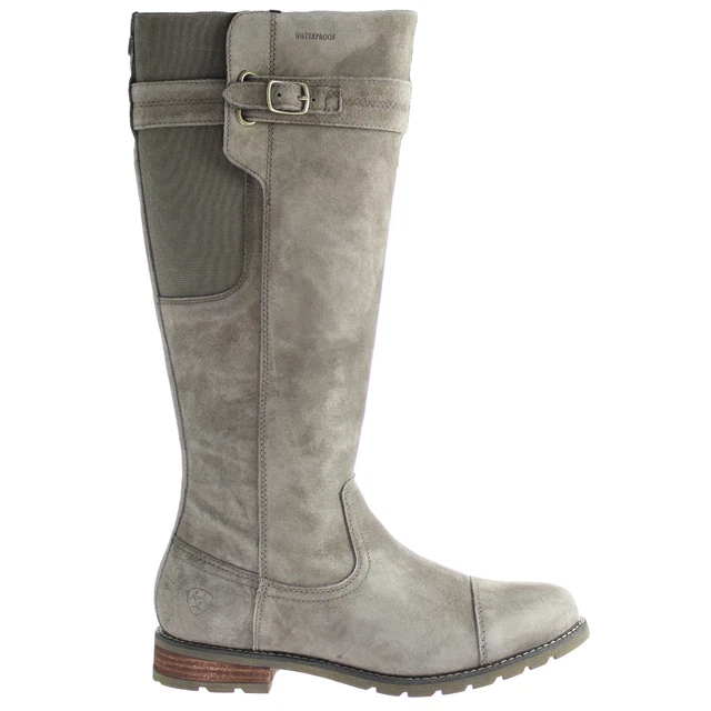 ARIAT STONELEIGH H20 Taupe Lace Up Grey Suede Leather Womens Boots 10021537 B 191.99 PicClick UK