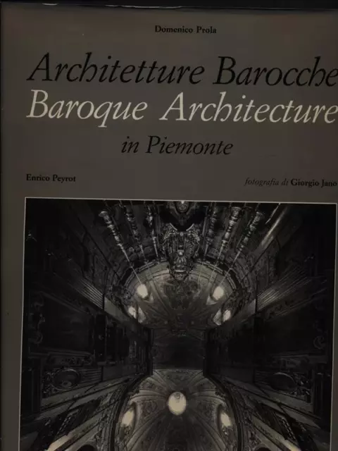 Architetture Barocche In Piemonte Prola Domenico Alinari 1988