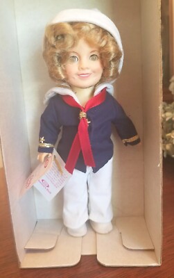 Vtg New Ideal Doll Collection SHIRLEY TEMPLE SAILOR DOLL  1982 Very Good Condi