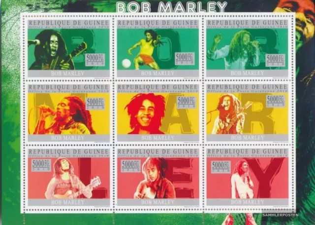 Guinea 7379-7387 Kleinbogen (kompl. Ausgabe) postfrisch 2010 Bob Marley