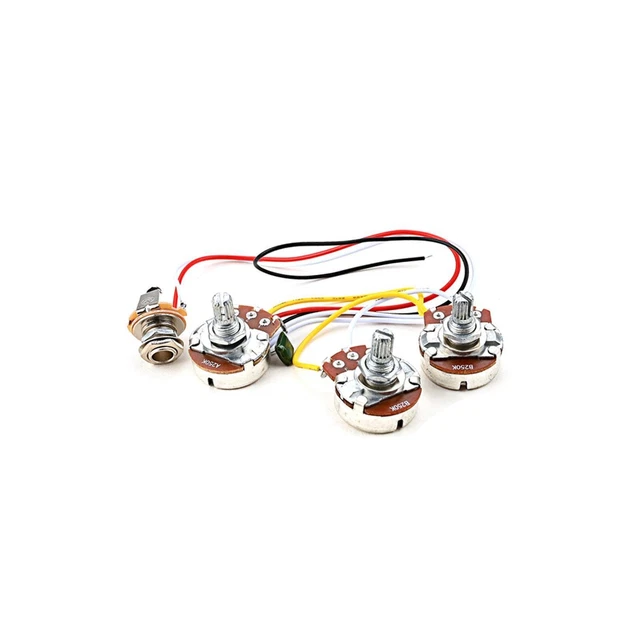 Potentiomètre électrique A250K + B250K précâblé pour accessoire de guitare