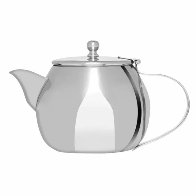 Olympia Non Drip Teapot Made of Stainless Steel Dishwasher Safe - 430ml