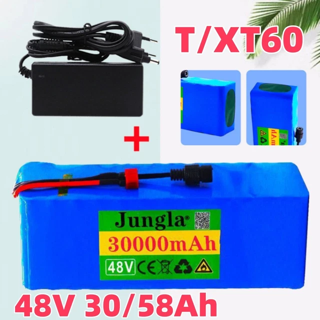 Batterie Lithium-Ion 48V 10Ah Pour Vélo électrique – 13S3P, 10000mAh, Avec BMS Et Chargeur, Pour Moteur 200-1000W