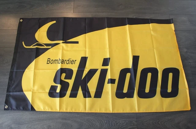 Drappo Snowmobile Bandiera Decorativa 3x10 Piedi Per Garage O Man Cave - Tema Snowmobile Ski-Doo Summit Bandiera Snowmobile 3x10ft Per Garage Decorazione - Foto 8