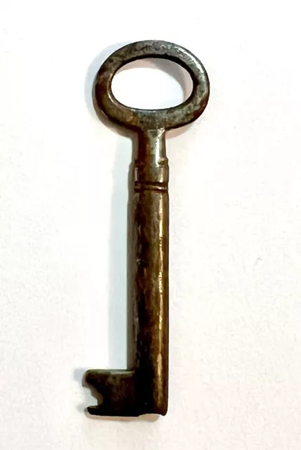 Antique Skeleton Key Hollow Barrel Steamer Trunk Chest Cabinet Lock Key
