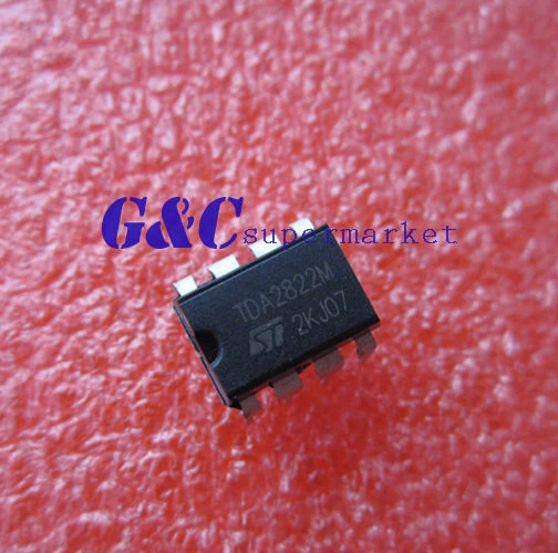 100PCS TDA2822 TDA2822M Dip-8 9~12V St Amp Audio Dual Low Volt New Date ...