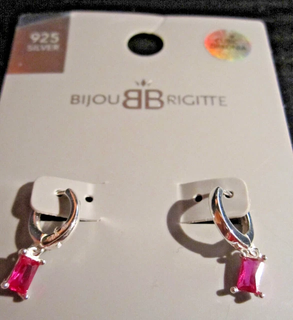 Ohrringe bijou brigitte Silber 925 rot