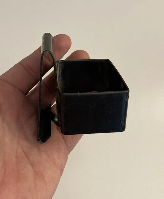 Radio Case LAW ENFORCEMENT SUPPLY PORTA CLIP Model MMD Black Metal Pre-owned