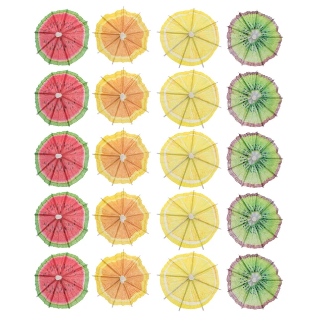 40 Pcs Bâtonnets De Gâteau Bâtonnet De Fruits Mini-décor Décorer