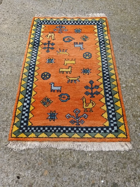 Tappeto Orientale Persiano Sahara Egitto Carpet Ponte Vintage 155 x 99 E1