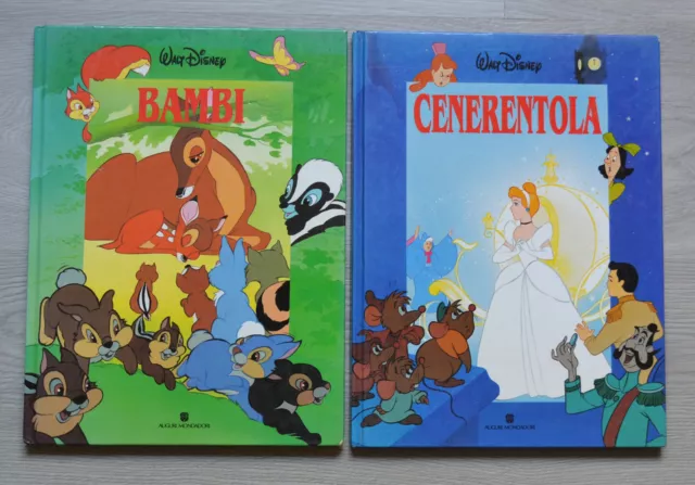 LOTTO 2 LIBRI Il Meraviglioso Mondo di Walt Disney: Bambi, Cenerentola -  ottimi! EUR 4,90 - PicClick IT