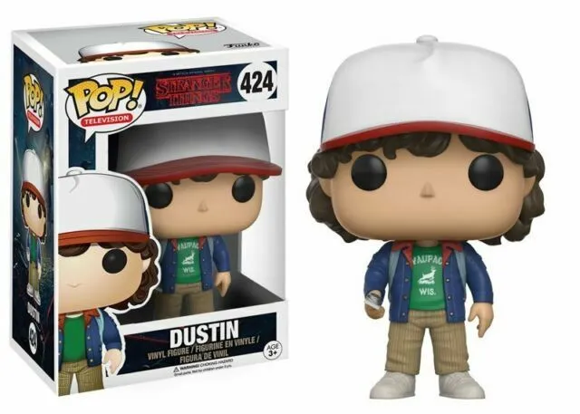 Funko POP TV Stranger Things Dustin with Compass Vinyl Figure With Protector