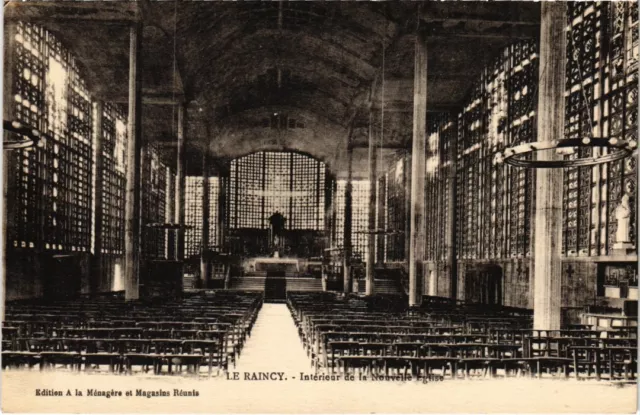 CPA LE RAINCY Interieur de la Nouvelle Eglise (1354108)