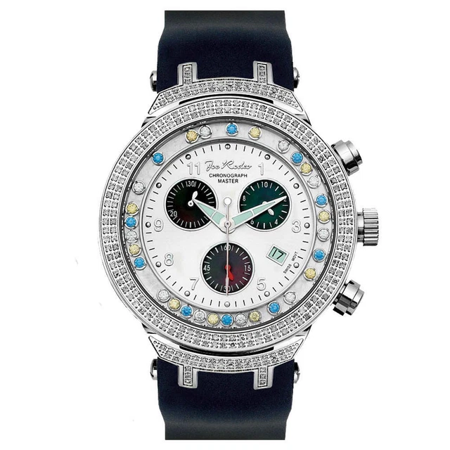 Joe Rodeo Diamond Men's Watch - MASTER silver 2.2 ctw
