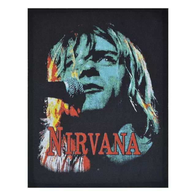 Nirvana Kurt Cobain Printed Patch | Grunge Alternative Punk Hard Rock Band Logo