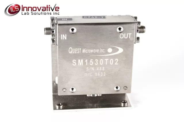 QUEST MICROWAVE INC SM1530T02 Coaxial SMA Isolator