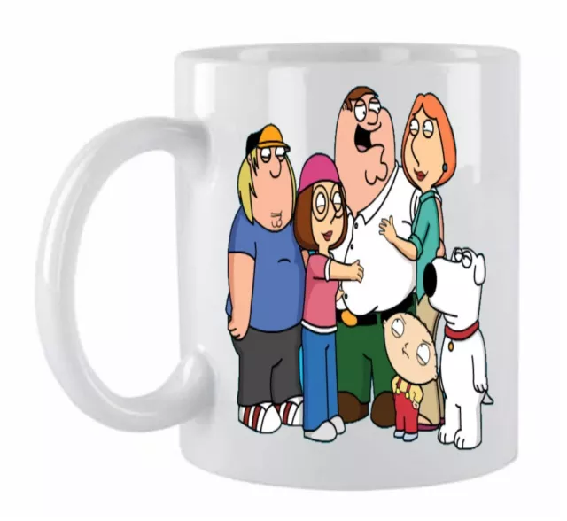 Personalised Memory Lane Family Guy White  Ceramic Coffee/Tea Mug Gift Boxed 