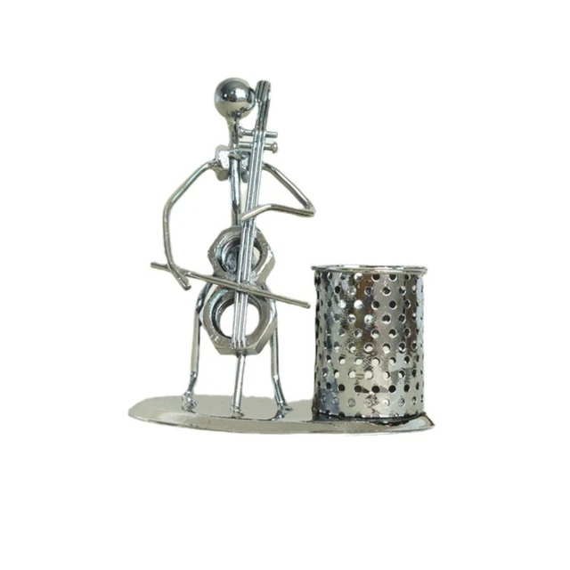 Metal Cartoon Music Pen Holder Creative Desktop Decoration  Office