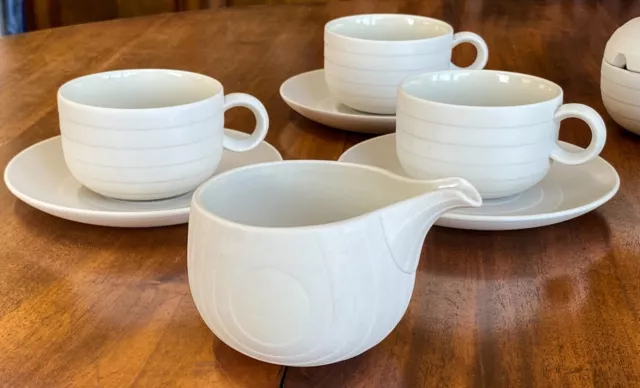 Vintage Hornsea CONCEPT Pattern Tea / Coffee Cups,  saucers, sugar and milk jug