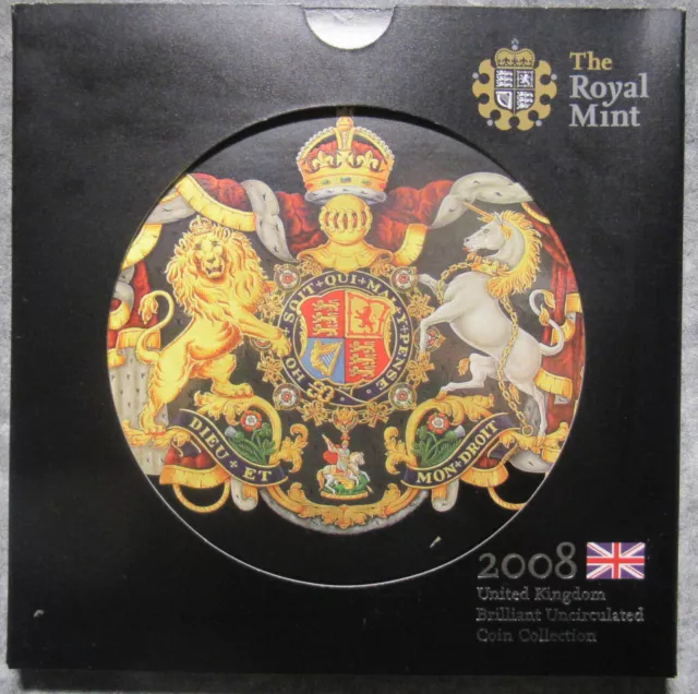 United Kingdom 2008 Royal Mint Brilliant Uncrculated  Coin Collection 9 coins