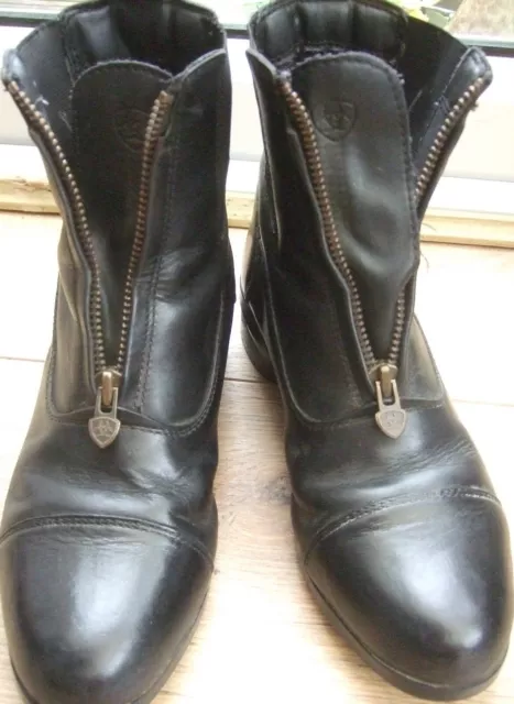 Ariat Heritage IV H20 ~Womens  Zip Black Leather Paddock Boots~UK5