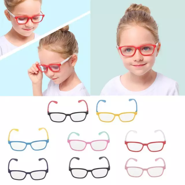 Kids' Stylish Eye Glasses Blue-blocking  Silicone Frame Children  Glasses