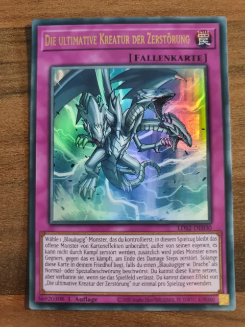 Yu-Gi-Oh! LDS2-DE030 La criatura definitiva de la destrucción ultra raro casi nuevo 1a edición