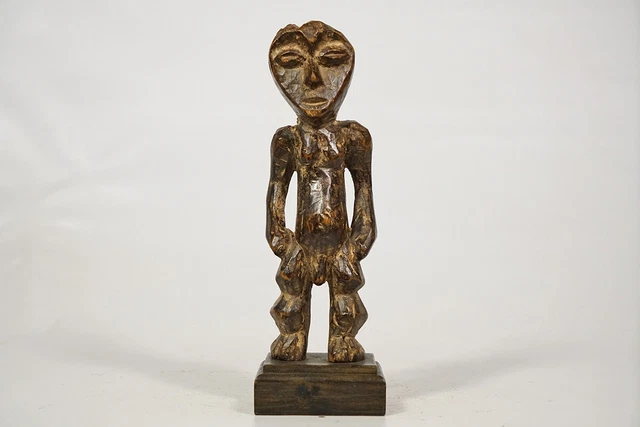 Weathered Lega Figure on Custom Base 11" - DRC - African Art