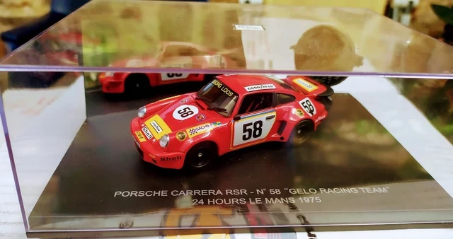 Minichamps 1/43 Porsche 911 Carrera RSR 3.0 N°58 - Le Mans 1975, état TBE, Boîte Incluse