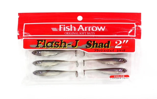 Fish Arrow Soft Lure Flash J Shad 2 Inch 8 Piece per pack #25 (4117)