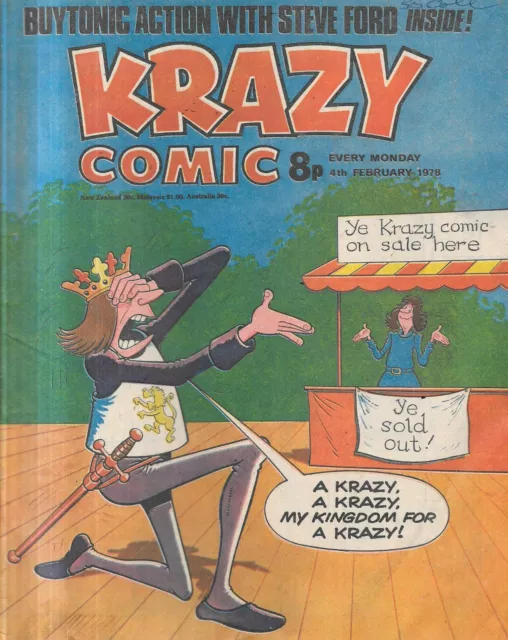 vintage Krazy comic Feb 4th 1978