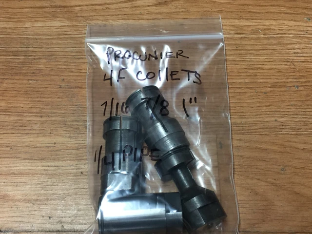 Lot Of Procunier Tapping Collets 7/16 7/8 1 1/4-Pipe