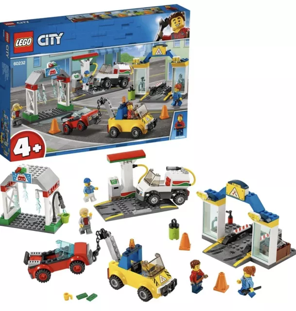 LEGO CITY 60232 - Le garage central - camion citerne dépanneuse NEUF