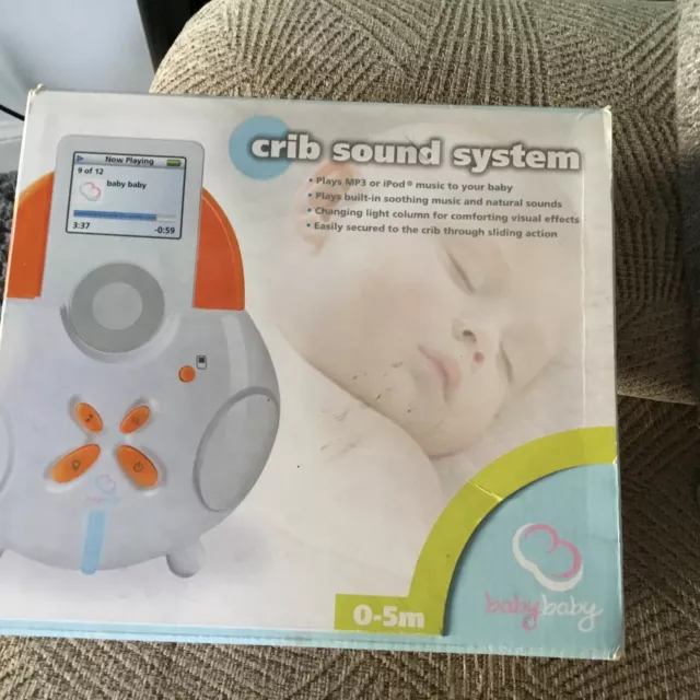 Crib Sound System - Plays Music To Your Baby - Changing Light Column - Mounting 2