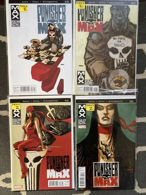 PunisherMax #16, 17, 18, And 20. Marvel | Punisher MAX Lot Of 4