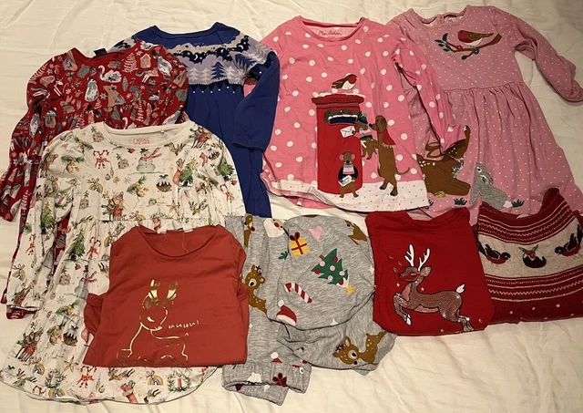 Girls Christmas Clothing Bundle - Dresses, Tracksuit, T-shirt, Jumper Age 4-5